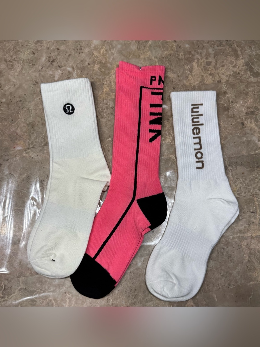 New Women’s Lululemon Athletica Socks and Pink sock set
3 pairs Size Medium - Picture 2 of 4